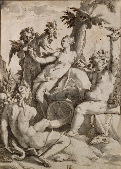 Ceres, Venus och Bacchus, 1500-1600-talet av Unbekannt