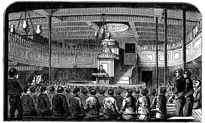 Kapell ombord på fängelsehulken Warrior i Woolwich, London, 1848 av Unbekannt