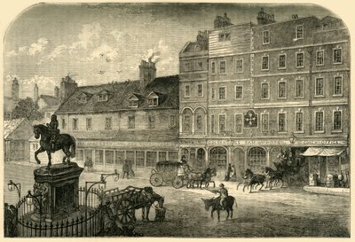 Charing Cross från Northumberland House 1750, 1881. av Unbekannt