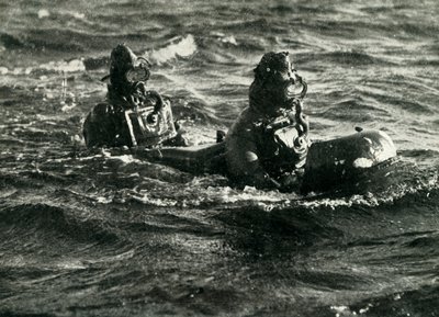 Vagn bemannad torped, andra världskriget, 1945. av Unbekannt