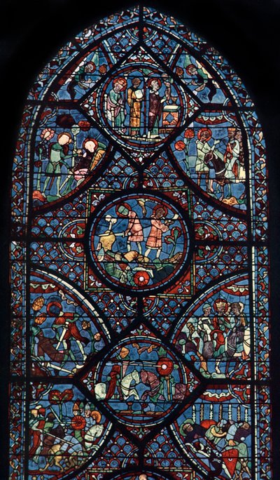 Charlemagne Window, Cathedral of Chartres, Frankrike, c1225 av Unbekannt