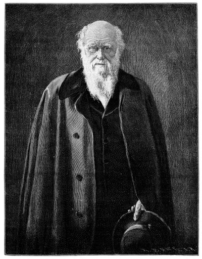 Charles Darwin, berömd naturforskare och tänkare, 1900 av Unbekannt