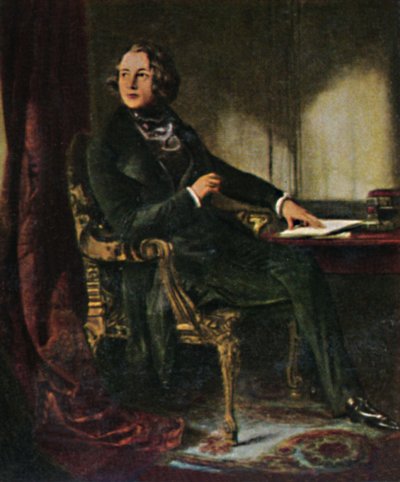 Charles Dickens 1812-1870. - Målning av Maclise, 1934. av Unbekannt