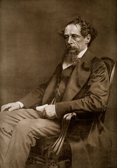 Charles Dickens, engelsk författare från 1800-talet, 1910 av Unbekannt