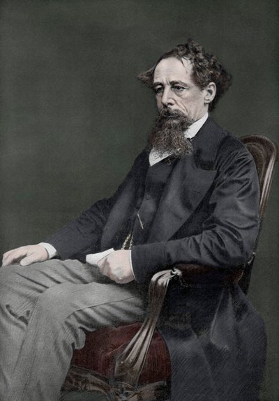 Charles Dickens, engelsk författare från 1800-talet, 1910 av Unbekannt