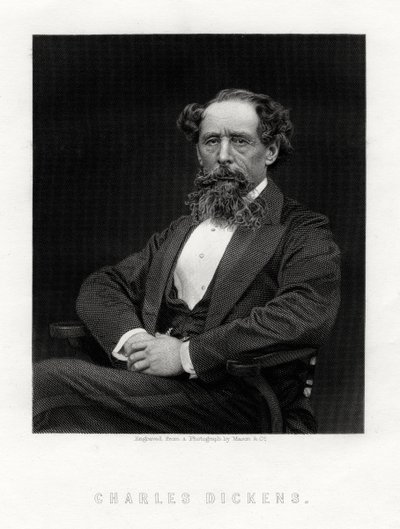 Charles Dickens, engelsk författare och journalist, 1876 av Unbekannt