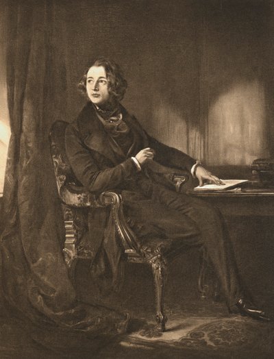 Charles Dickens, engelsk författare och journalist, c1836 av Unbekannt