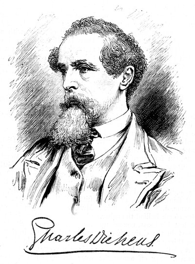 Charles Dickens, engelsk författare och journalist, ca 1860-talet av Unbekannt