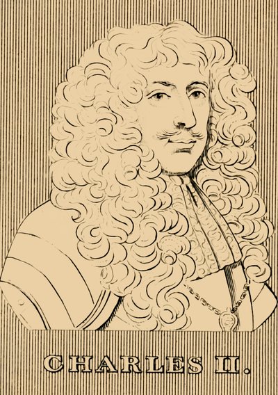 Karl II, 1630-1685, 1830. av Unbekannt