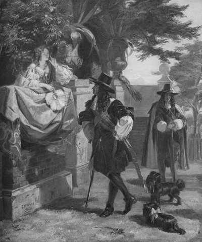 Charles II och Nell Gwynn, 1600-talet 1905 av Unbekannt