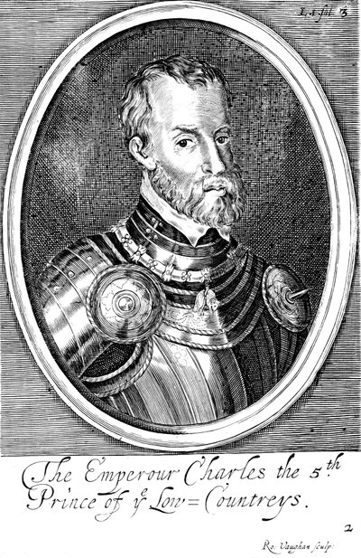 Karl V, kung av Spanien och helig romersk kejsare från 1519, 1600-talet av Unbekannt