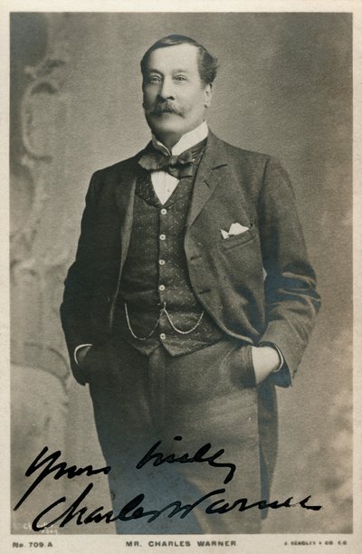 Charles Warner, engelsk skådespelare, c1890-c1909 av Unbekannt