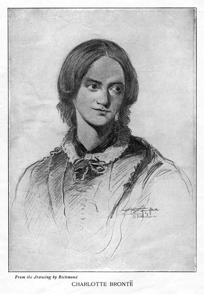 Charlotte Brontë, engelsk författare, 1906 av Unbekannt