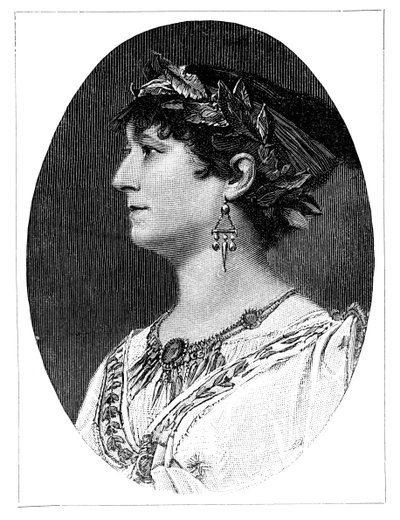 Charlotte Wolter, österrikisk skådespelerska från 1800-talet, 1900 av Unbekannt