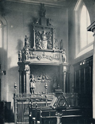Charterhouse. Thomas Suttons monument i kapellet, 1925 av Unbekannt