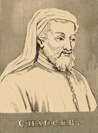 Chaucer, 1343-1400, 1830. av Unbekannt