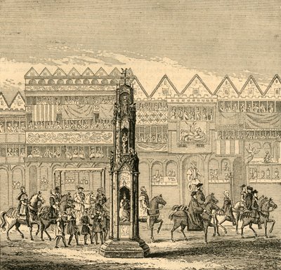 Cheapside Cross, som det såg ut 1547, 1897. av Unbekannt