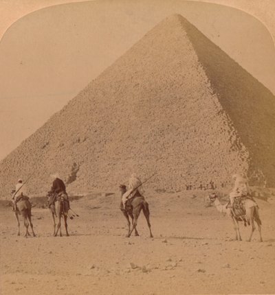 Cheops, den största av pyramiderna, Egypten, 1896 av Unbekannt