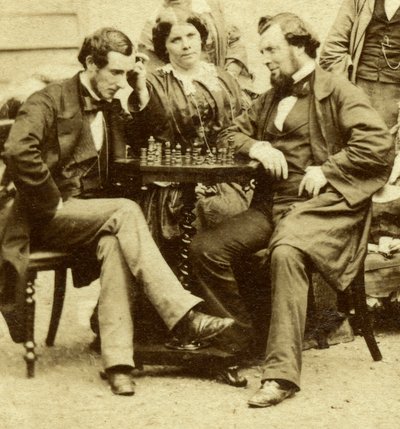 Schack och kort, c1850-talet av Unbekannt