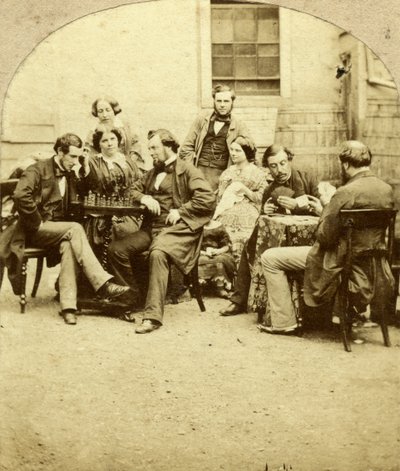Schack och kort, c1850-talet av Unbekannt