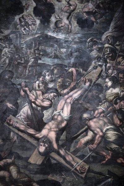 Chiesa della Grazia, Galatina, Apulien Målning föreställande Peters korsfästelse, Galatina, Italien av Unbekannt