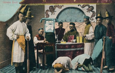 Kinesiska domstolen, c1900 av Unbekannt