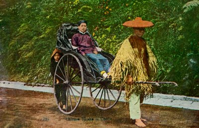 Kinesisk rickshaw, 1900-talet av Unbekannt