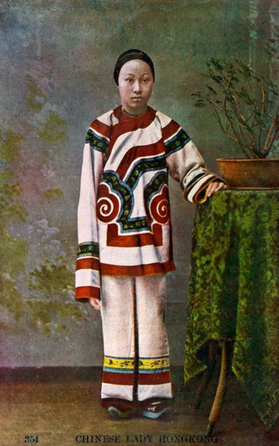 Kinesisk kvinna, Hong Kong, 1900-talet av Unbekannt