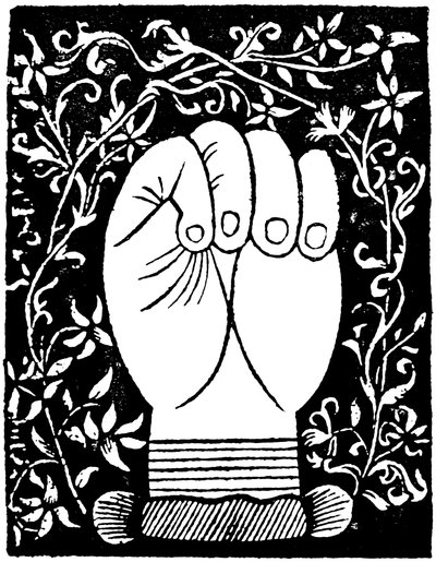 Chiromancy: Lines of the closed hand från Andre Corvo LArt de Chyromance Lyons c1545 av Unbekannt