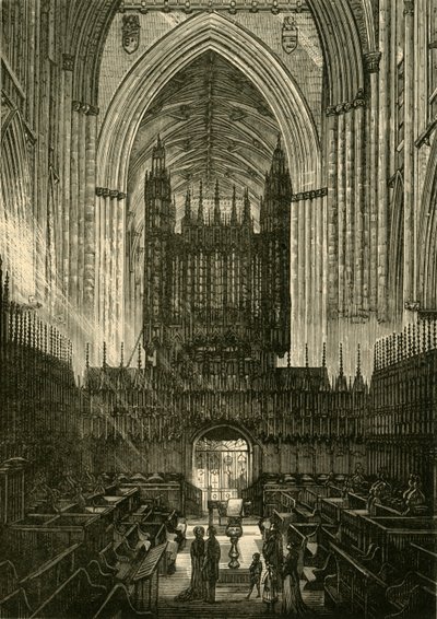 Kör av York Minster, 1898. av Unbekannt