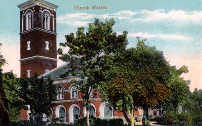 Christ Church, Muttra, Indien, 1900-talet av Unbekannt