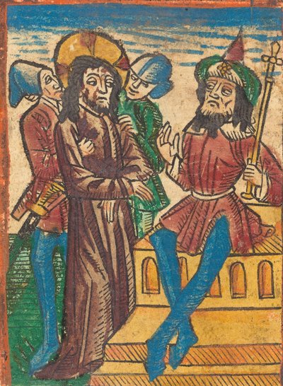 Kristus före Pilatus, ca. 1490. av Unbekannt