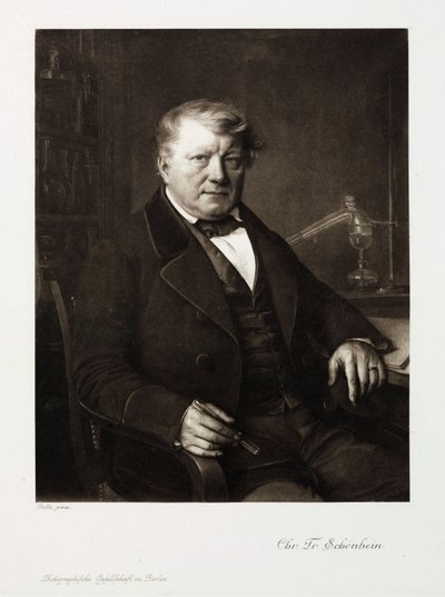 Christian Friedrich Schonbein, tysk kemist, ca 1860 av Unbekannt