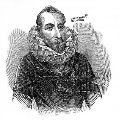 Christopher Columbus, italiensk upptäcktsresande och handlare, c1872 av Unbekannt
