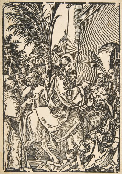 Christs Entry into Jerusalem, från The Small Passion copy.n.d. av Unbekannt