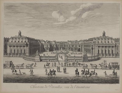 Slottet i Versailles 1682, 1682. av Unbekannt