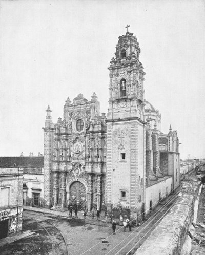 Kyrkan La Santisima, Mexico City, Mexiko, c1900. av Unbekannt