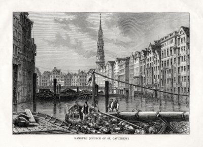 Katarinakyrkan, Hamburg, Tyskland, 1879 av Unbekannt