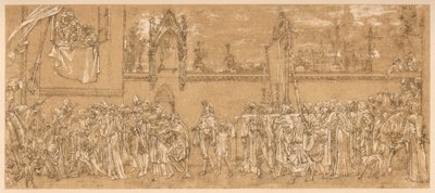 Cimabues hyllade Madonna bärs i procession..., 1853-1855 c 1880-1882 av Unbekannt