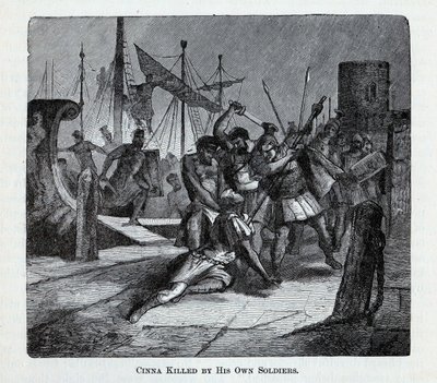 Cinna dödad av sina egna soldater, 1882 av Unbekannt