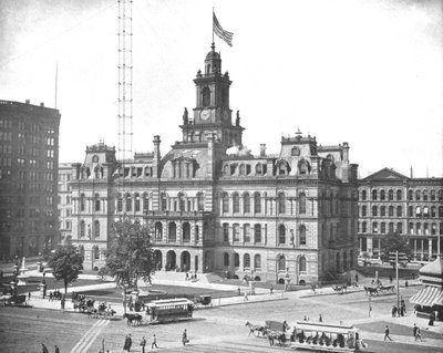 Stadshuset, Detroit, Michigan, USA, c1900. av Unbekannt