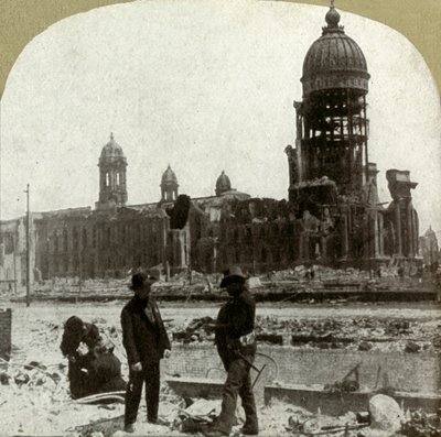 Stadshuset från McAllister St. med utsikt mot nordost, 1906. av Unbekannt