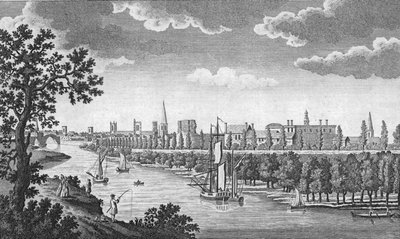 Staden York och River Ouse, Yorkshire, c1776 av Unbekannt