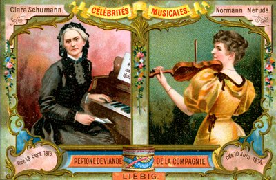 Clara Schumann och Wilma Norman-Neruda, c1900 av Unbekannt