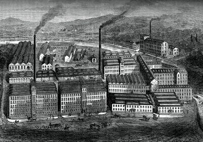 Clarks Anchor Thread Works, Paisley, Skottland, c1880 av Unbekannt