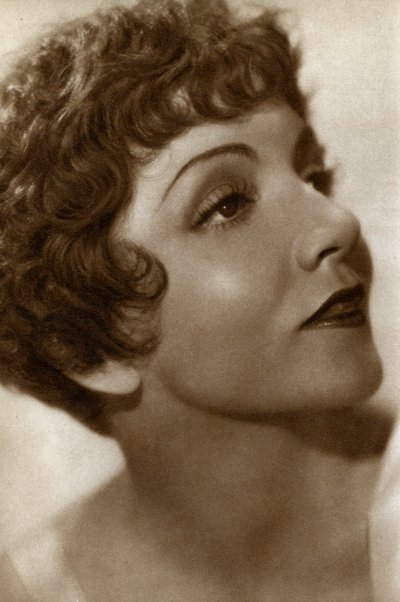 Claudette Colbert, fransk-amerikansk skådespelerska, 1933 av Unbekannt