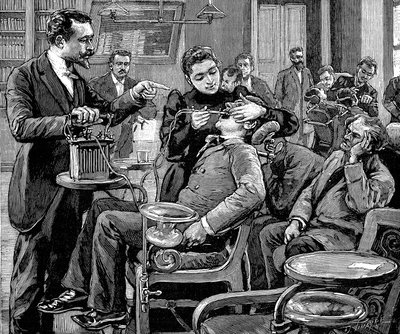 Klinik vid School of Dentistry, Paris, 1892 av Unbekannt
