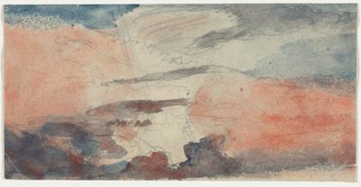 Molnstudie, 1800-talet. av Unbekannt