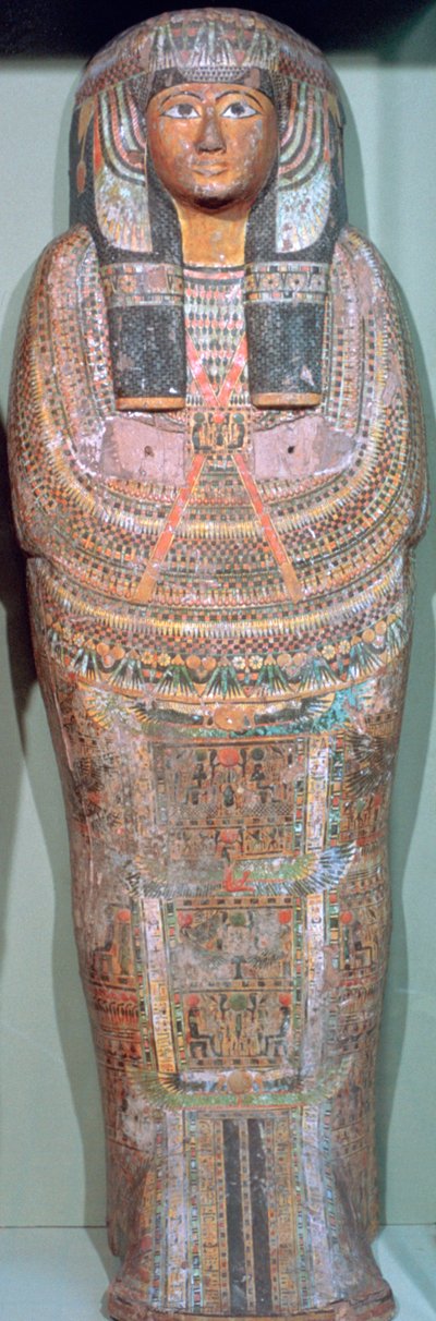Kista för den fornegyptiske prästen Khons-Da-Khred, c1085 f.Kr. av Unbekannt