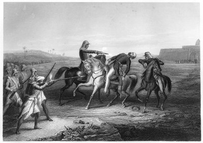 Överste Platt dödad av myteristerna vid Mhow, c1860 av Unbekannt